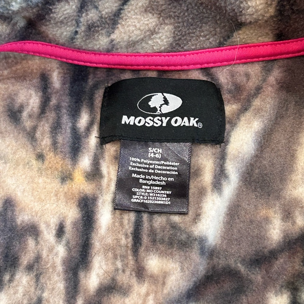 Mossy Oak Camo Fleece Jacket - Picture 5 of 5